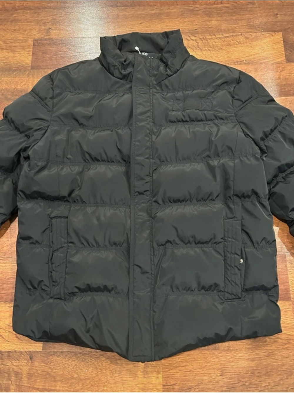 Wantdo Mens Black Puffer Winter Jacket Size Large Outdoor Full Zip